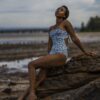 girl in s full swimsuit