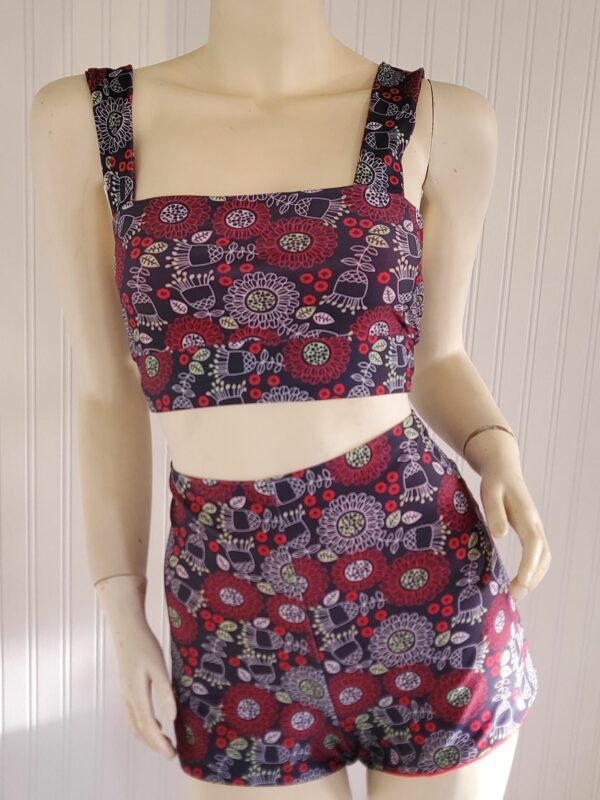KYLIE SWIM SHORTS - NAVY ORCHID - Image 5