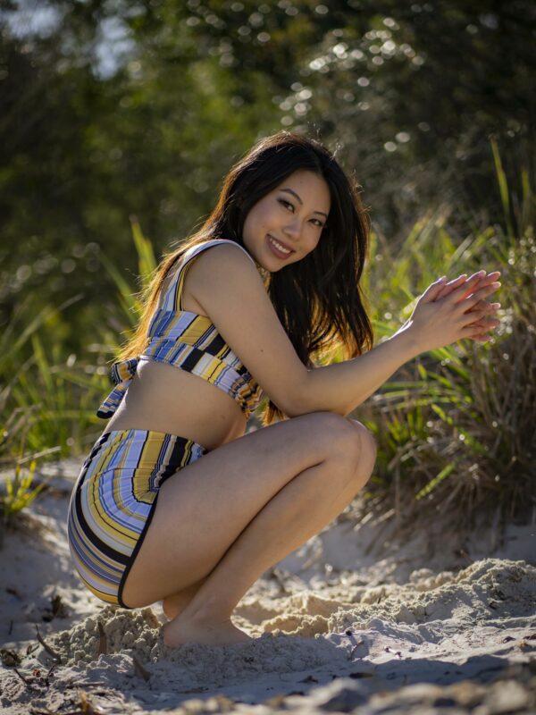 KYLIE BIKINI TOP - STRIPES - Image 4
