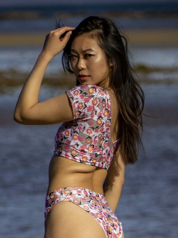 FONDA BIKINI TOP - WHITE FLORAL - Image 2