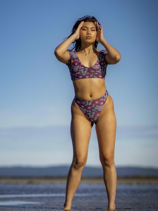 FONDA BIKINI TOP - NAVY ORCHID - Image 5